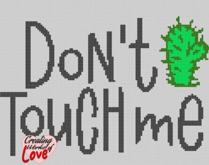 Don't Touch Me Cactus Stitch Graph