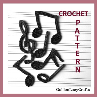 Musical Notes Crochet Pattern