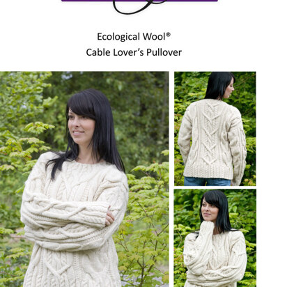 Cable Lovers Pullover in Cascade Ecological Wool - C186