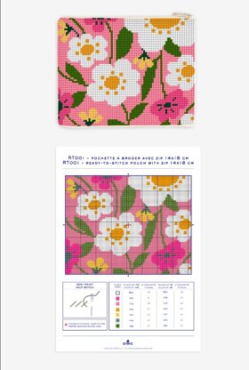 DMC Ready To Stitch Pouch Small Tapestry Kit - 14 x 18cm