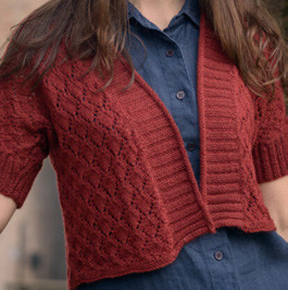 Kimono Shrug in The Fibre Co. Road to China Lace - Downloadable PDF