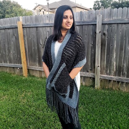 Kosh Tunisian Pocket Shawl