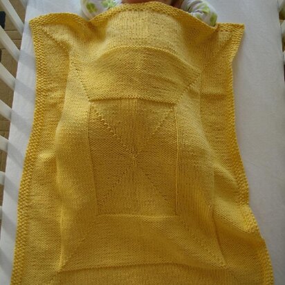 Windowpane baby blanket