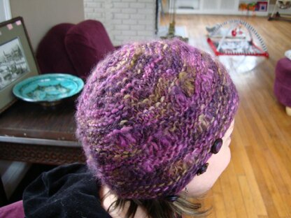 Drop Stitch Hat with Button-On Ear Flaps