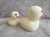 Crochet mummy and baby duck