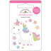 Doodlebug Doodle-Pops 3D Stickers - Fairy Tales Unicorn