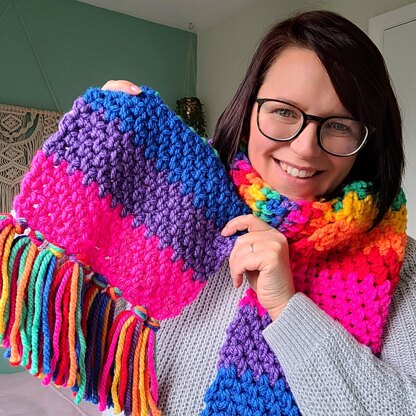 Chunky Rainbow Scarf - US Terms