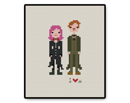 Remus and Tonks In Love - PDF Cross Stitch Pattern