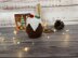 Flaming Christmas Pudding Chocolate Orange Cover Knitting Pattern
