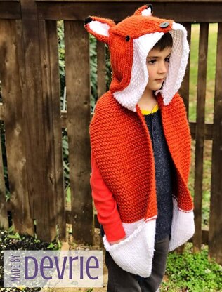 Crochet fox hood hotsell