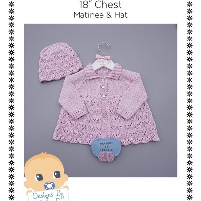 Ruby-Anne baby matinee coat knitting pattern 18" chest