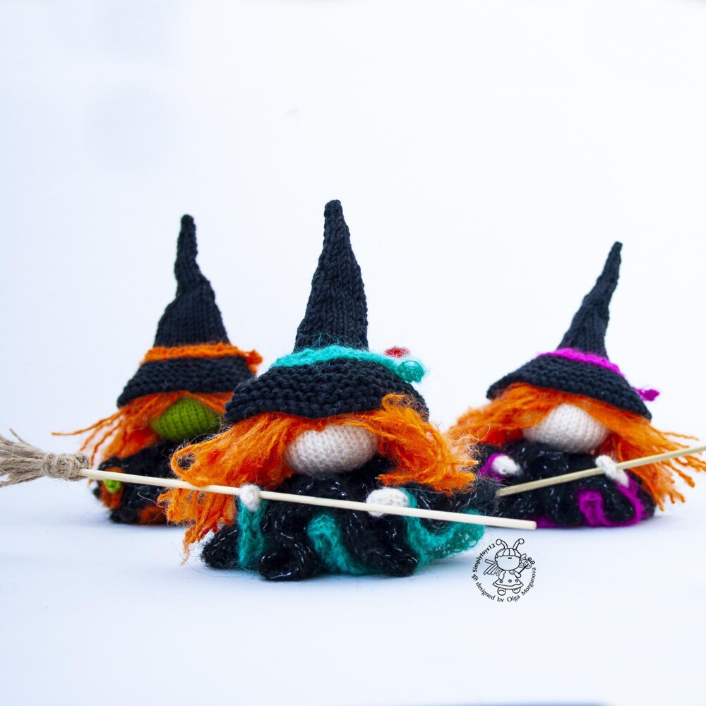 Halloween Witch Knitting pattern by Simplytoys13 | LoveCrafts