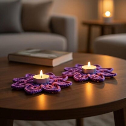 Snowflake Tea Light Holder Crochet Pattern | PDF + Video Tutorial