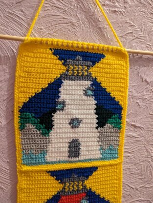 Lighthouse crochet tapestry charts