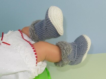 Baby Fur Top DK Booties