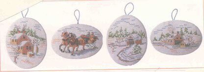 Winter Scene Ornaments - PDF