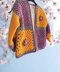 Puff Flower Crochet Cardi