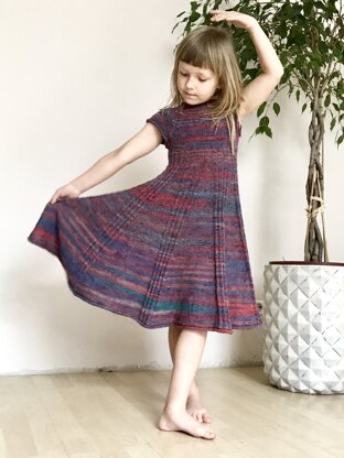 Ribbed Dress For Litlle Miss