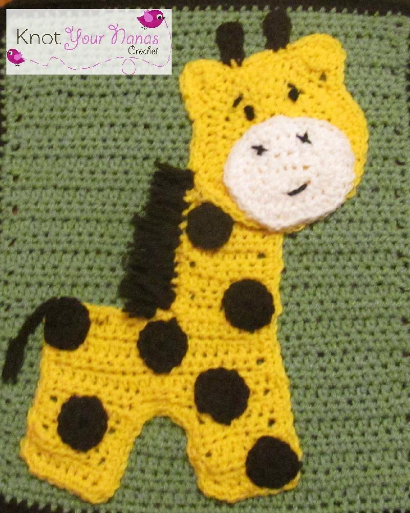 Giraffe Applique Crochet pattern by Teri Heathcote | Knitting Patterns |  LoveCrafts