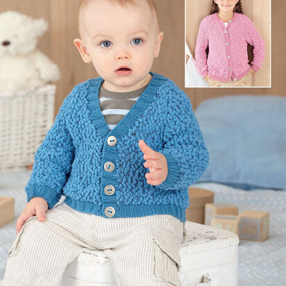 Cardigans in Sirdar Snuggly Bubbly DK and Snuggly DK - 4556 - Downloadable PDF