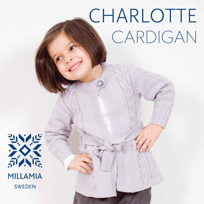 "Charlotte Cardigan" - Cardigan Knitting Pattern For Girls in MillaMia Naturally Soft Merino
