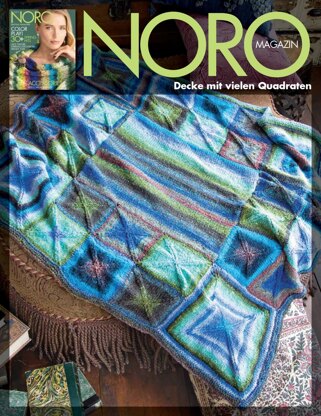 Decke mit vielen Quadraten aus Noro Taiyo - 16762 - Downloadable PDF