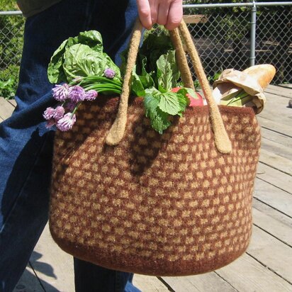 Market Basket Felted Bag