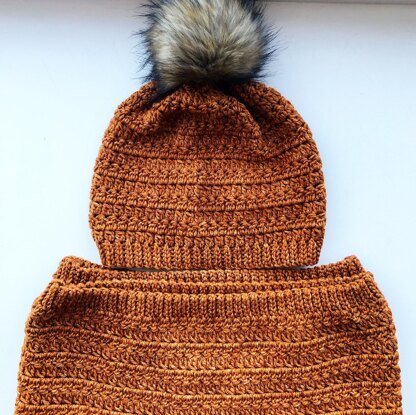 The Top Stitch Toque and Cowl