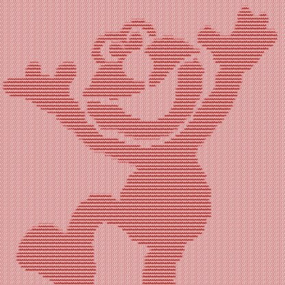 Elmo easy blanket Knitting Pattern, Knit and Purl only, Sesame Street