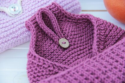 Knitted Hanging Kitchen Towel