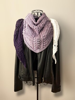 Flat Triangular Scarf "Galatea"