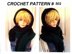 502, CROCHET FRINGED HOODED SCARF