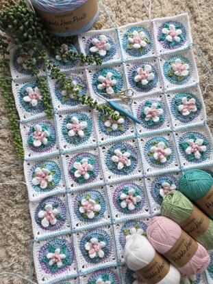Soft Bundle of Blooms Baby Blanket