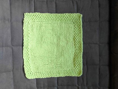 Simple Dishcloth with Border