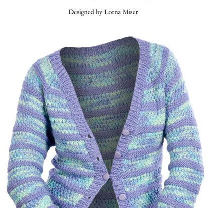 Adult Stripes Cardigan in Lorna's Laces Shepherd Worsted
