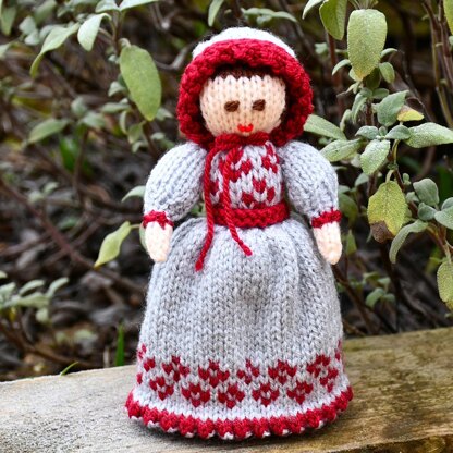 Victorian Doll Knitting Pattern - Toy Knitting Pattern