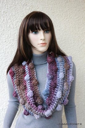 Chunky Bobble Cowl Scarf