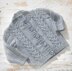 Baby / Child Sweater with Cables and Rib sleeve - P060