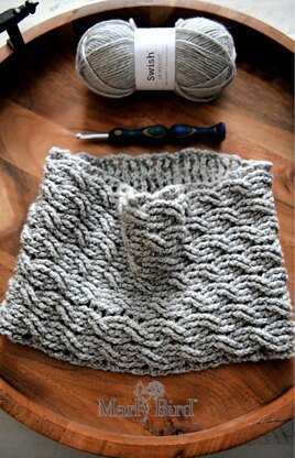 Rylan Crochet Cable Cowl & Scarf