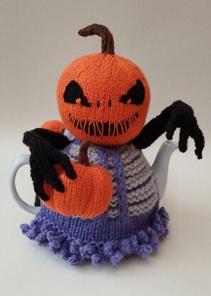 Halloween Pumpkin Reaper Tea Cosy