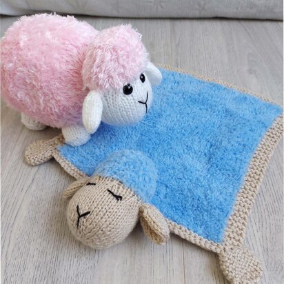 Sheep Toy & Baby Comfort Blanket BB062