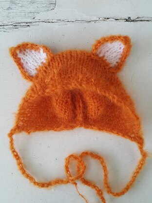 Baby Fox / Kitty ears Bonnet