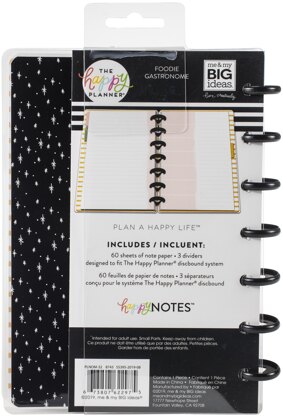 Happy Planner Mini Notebook W/60 Sheets - Recipe Foodie