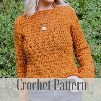 Golden Vines Crochet Sweater