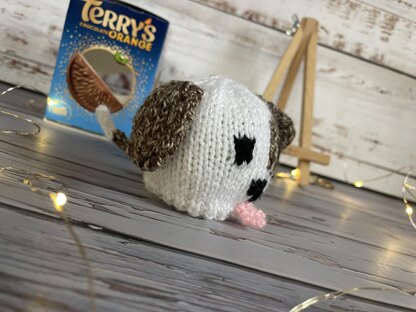 Puppy Dog Chocolate Orange Cover Knitting Pattern