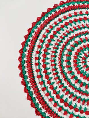 Holly Jolly Christmas Doily