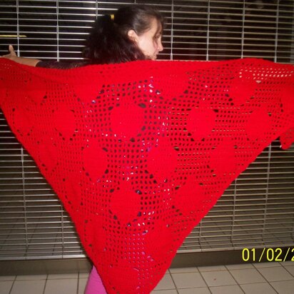 Christmas Ornament Shawl (4 Sizes) C-160