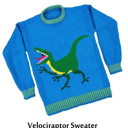 Velociraptor Dinosaur Sweater