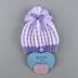 Sophy Newborn cardigan Hat & Booties 16 inch chest