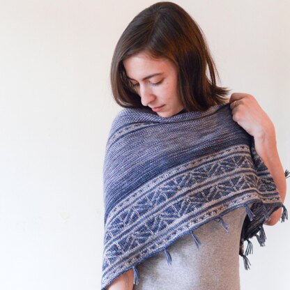 Northern Night Shawl